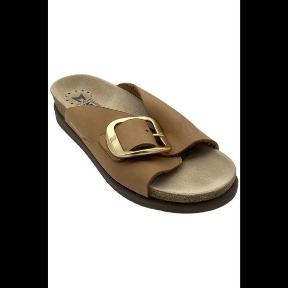 Mephisto Women's Hariana Slide Sandals Camel Scratch - Medium - Picture 1 of 3